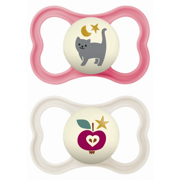 MAM Πιπίλα Supreme Night Σιλικόνης 16+ μηνών Ρόζ  298SGc