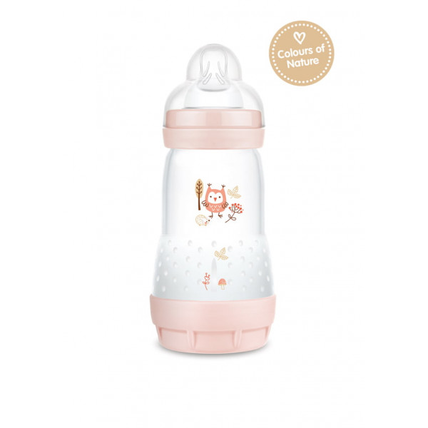 MAM Μπιμπερό Easy Start™ Anti-Colic 260ml 2m+ Ροζ Συλλογή Forest 351S