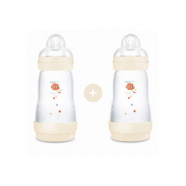 MAM Σετ 2 Μπιμπερό Easy Start™ Anti-Colic 260ml Κρεμ 355SUc