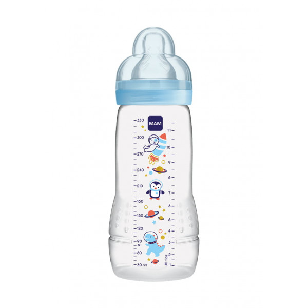 MAM Μπιμπερό 330ml Easy Active™ Baby Bottle 4m+ Μπλε 361SB