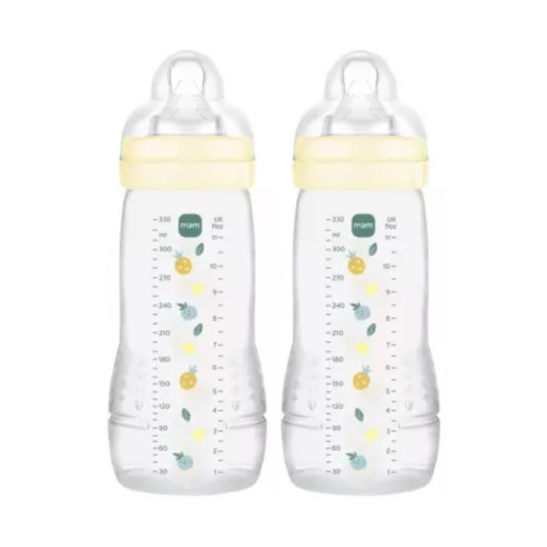 MAM Σετ 2 Μπιμπερό Easy Active™ Baby Bottle 270ml 2 μηνών+ Beige 363SUc