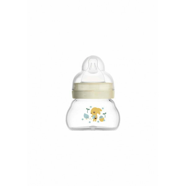 MAM Μπιμπερό Γυάλινο Feel Good 90ml 0m εκρού 380SU