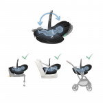 Maxi Cosi Καρότσι Oxford Twillic Black , Πορτ Πεμπέ Sense,Kάθισμα Αυτοκινήτου Pebble Pro 2 και Σετ Αντάπτορες Καθίσματος Αυτοκινήτου + Δώρο η Βάση FamilyFix 360 PRO BR79183