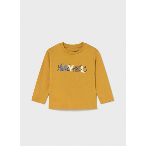 Mayoral Μπλουζα μακρυμανικη basic μουσταρδί 15-00108-028