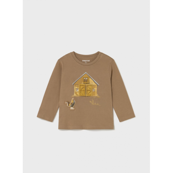 Mayoral Μπλουζα μακρυm play φαρμα καραμέλα 15-02067-031