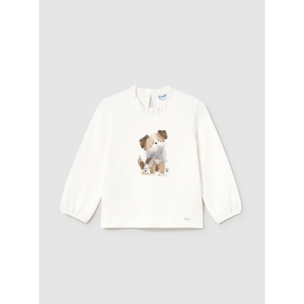 Mayoral Μπλουζα μακρυμανικη επισιμη κρεμ 15-02075-077