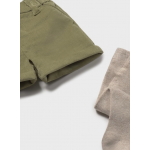 Mayoral Σετ  Μπλουζάκι Σορτς κοντό λαδί 15-02259-029