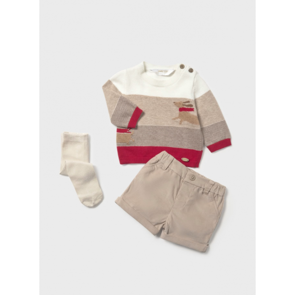 Mayoral Σετ  Μπλουζάκι Σορτς κοντό πράσινο 15-02259-030