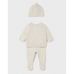 Mayoral Σετ φορμα με καπελο πλεκτο Άσπρο 15-02564-011 Mayoral Σετ φορμα με καπελο πλεκτο Άσπρο 15-02564-011