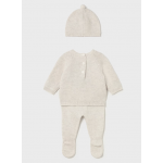 Mayoral Σετ φορμα με καπελο πλεκτο Άσπρο 15-02564-011 Mayoral Σετ φορμα με καπελο πλεκτο Άσπρο 15-02564-011