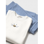 Mayoral Φορμα 3 τεμαχια μπλουζα σιελ 15-02622-025