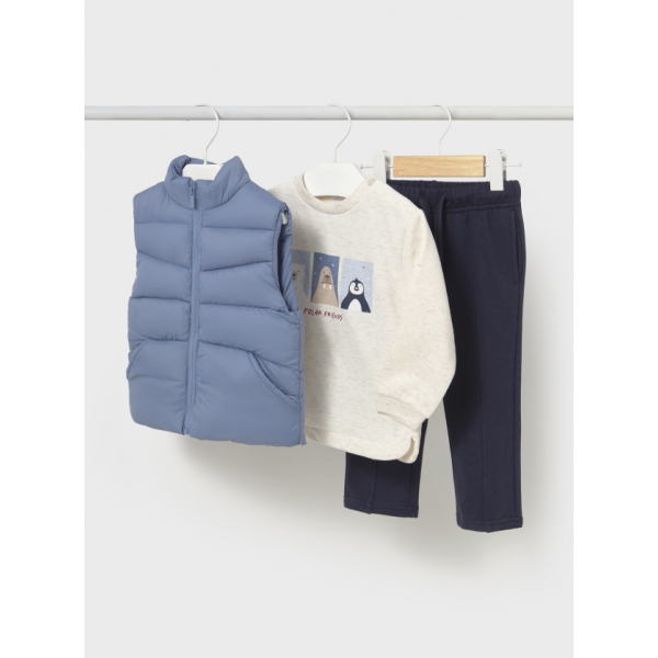 Mayoral Σετ παντελονι φουτερ γιλεκο παγόβουνο 15-02649-019