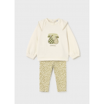 Mayoral Σετ κολαν Φουτερ λαδί 15-02741-094