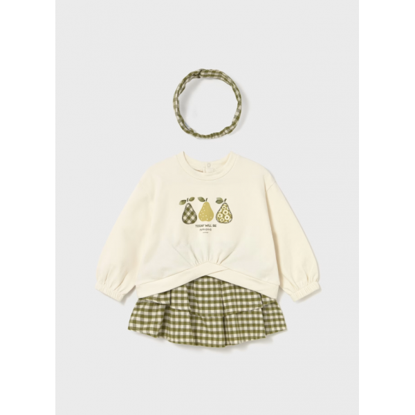 Mayoral Σετ φουστα πλεκτη πράσινο 15-02924-084