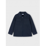 Mayoral Πουκαμισο μακρυμανικο καρο κλείνει με φερμουάρ ναυτ. μπλε 15-04125-003