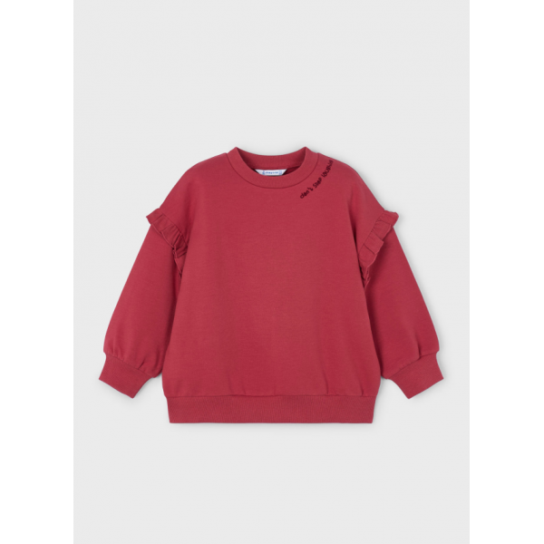 Mayoral Φουτερ βολαν μανικια κερασί 15-04433-034