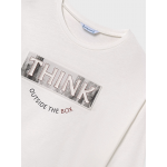 Mayoral Μπλουζα μακρυμανικη σχεδιο κρεμ 15-07021-094 Mayoral Μπλουζα μακρυμανικη σχεδιο κρεμ 15-07021-094