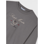 Mayoral Μπλουζα μακρυμανικη oversize ανθρακί 15-07025-027 Mayoral Μπλουζα μακρυμανικη oversize ανθρακί 15-07025-027