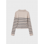 Mayoral Μπλουζα Πόλο μακρυμάνικο μπεζ σκούρο 15-07195-046