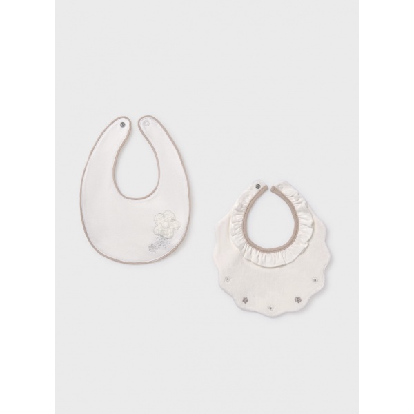 Mayoral Σετ 2 σαλιαρες εκρού καφέ 15-09952-052