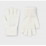 Mayoral Γαντια πλεκτα γουνα Εκρού 15-10063-080
