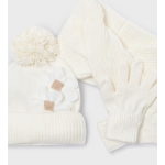 Mayoral Σετ σκουφος κασκολ λουλουδια Μακιάτο 15-10071-085