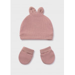 Mayoral Σετ σκουφος και γαντια ροζ baby 15-19340-035 19340