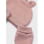 Mayoral Σετ σκουφος και γαντια ροζ baby 15-19340-035 19340
