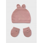 Mayoral Σετ σκουφος και γαντια ροζ baby 15-19340-035 19340