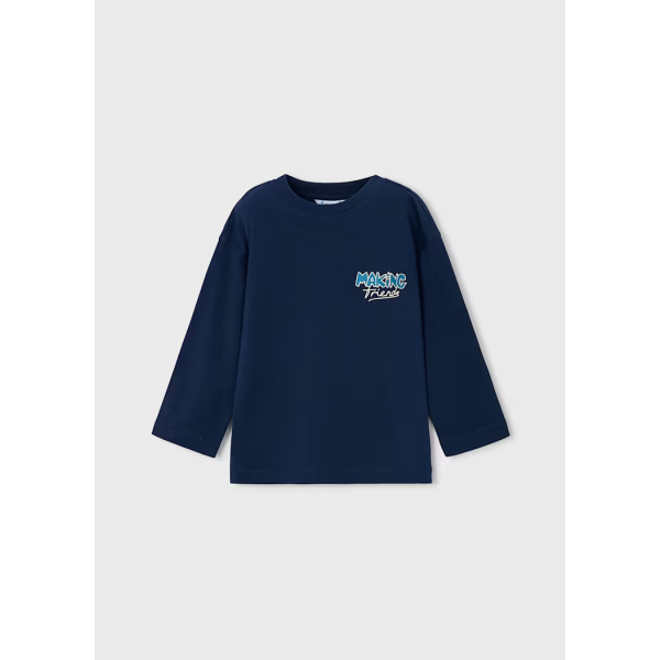 Mayoral T-Shirt μακρ/κο for everyone μπλε 16-04025-072