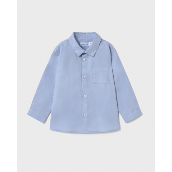 Mayoral Πουκαμισο μακρυμανικο βασικό γαλάζιο 25-00124-035