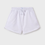 Mayoral Παντελόνι κοντό σπορ βασικό Λευκό 25-00272-040 Mayoral Παντελόνι κοντό σπορ βασικό Λευκό 25-00272-040