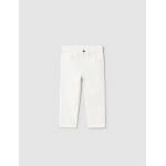 Mayoral Παντελονι καπαρτινε slim fit λευκό-25-00506-061