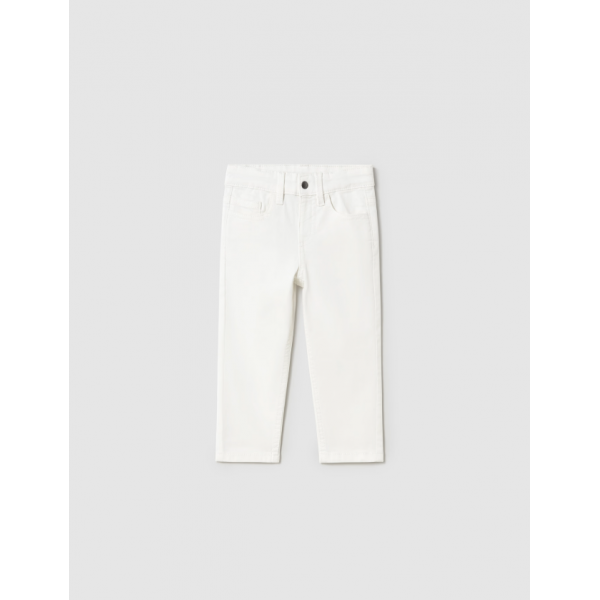 Mayoral Παντελονι καπαρτινε slim fit λευκό-25-00506-061