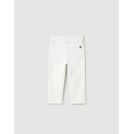 Mayoral Παντελονι καπαρτινε slim fit λευκό-25-00506-061 Mayoral Παντελονι καπαρτινε slim fit λευκό-25-00506-061