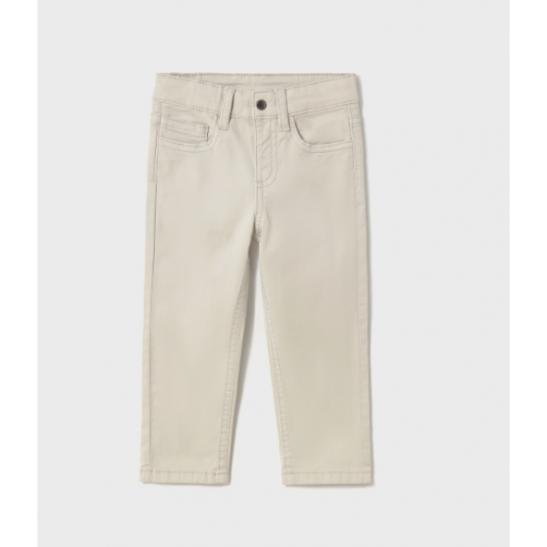 Mayoral Παντελονι καπαρτινε slim fit μπεζ-25-00506-063