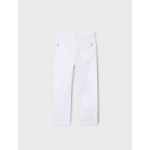 Mayoral Παντελονι καπαρτινε slim fit λευκό-25-00509-060 Mayoral Παντελονι καπαρτινε slim fit λευκό-25-00509-060