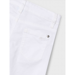 Mayoral Παντελονι καπαρτινε slim fit λευκό-25-00509-060 Mayoral Παντελονι καπαρτινε slim fit λευκό-25-00509-060