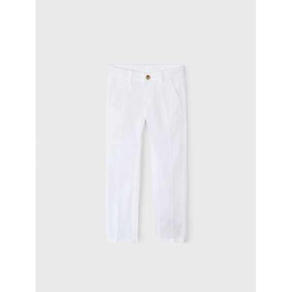 Mayoral Παντελονι καπαρτινε λοξότσεπο βασικό λευκό-25-00512-064