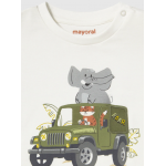 Mayoral Μπλουζα κοντ/κη τυπωμα σαφάρι Κρεμ 25-01053-010 Mayoral Μπλουζα κοντ/κη τυπωμα σαφάρι Κρεμ 25-01053-010