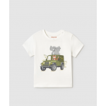 Mayoral Μπλουζα κοντ/κη τυπωμα σαφάρι Κρεμ 25-01053-010 Mayoral Μπλουζα κοντ/κη τυπωμα σαφάρι Κρεμ 25-01053-010