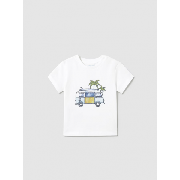 Mayoral Μπλουζα κοντ/κη play λευκό 25-01063-045