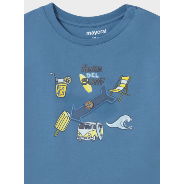 Mayoral Μπλουζα κοντ/κη play σερφ μπλε ουραν 25-01064-049