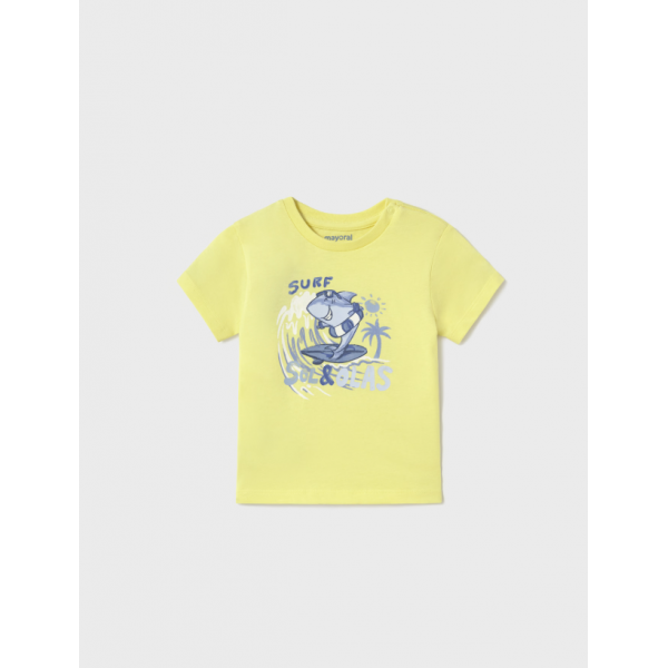 Mayoral Μπλουζα κοντομανικη καρχαριας κίτρινο 25-01065-053