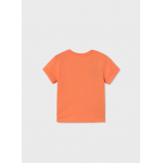 Mayoral Μπλουζα κοντομανικη απλικε κοραλί 25-01066-057 Mayoral Μπλουζα κοντομανικη απλικε κοραλί 25-01066-057
