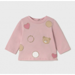 Mayoral Μπλουζα μακρυμανικη Λευκό 25-01071-066 Mayoral Μπλουζα μακρυμανικη Λευκό 25-01071-066