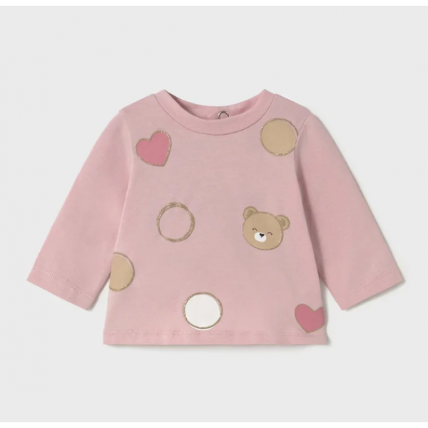 Mayoral Μπλουζα μακρυμανικη Λευκό 25-01071-066