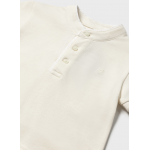 Mayoral Πολο κοντομ λαιμος mao Λευκό 25-01107-079 Mayoral Πολο κοντομ λαιμος mao Λευκό 25-01107-079