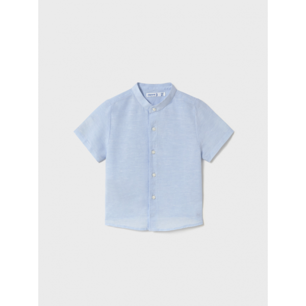 Mayoral Πουκαμισο κοντ/κο μαο λινο γαλαζ ανοιχτό 25-01110-072