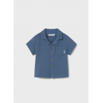 Mayoral Πουκαμισο κοντομανικο γκοφρε θαλασσί 25-01111-085 Mayoral Πουκαμισο κοντομανικο γκοφρε θαλασσί 25-01111-085